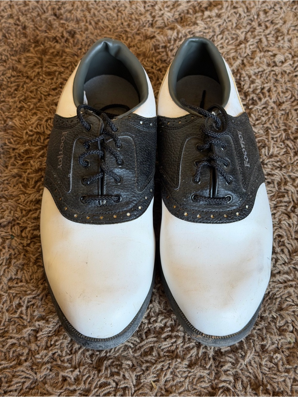 FootJoy GreenJoys Black White Golf Shoes Men’s 10W